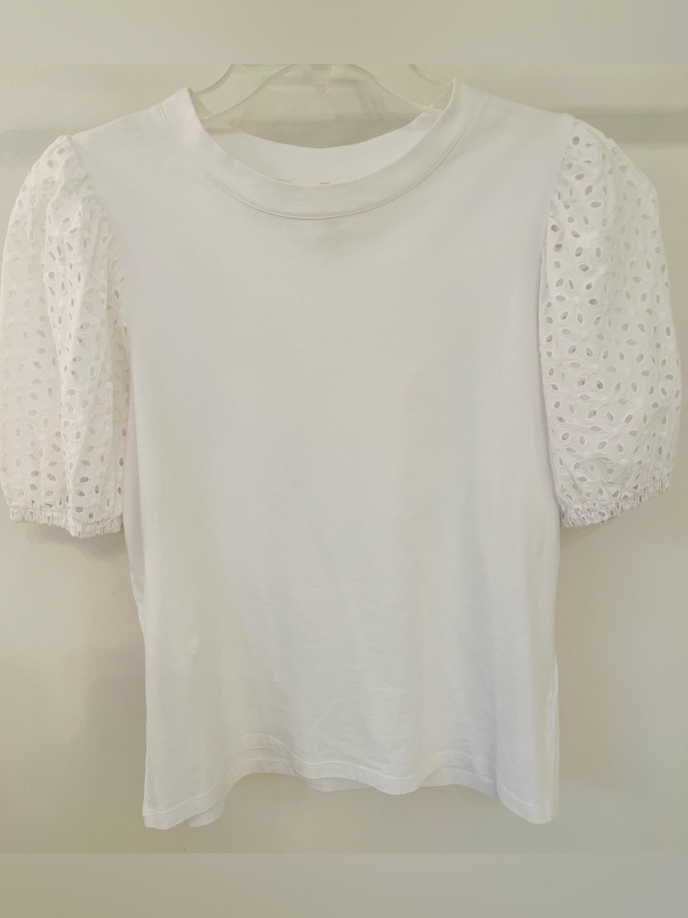 H&M White Puff Sleeve Top